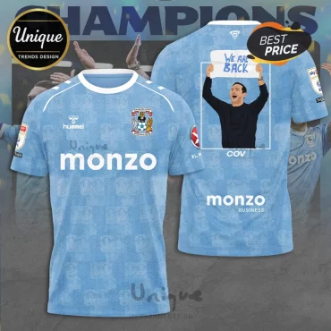 Coventry City FC Sky Blues Pullover Hoodie