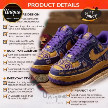 Custom Omega Psi Phi Nike Air Force 1