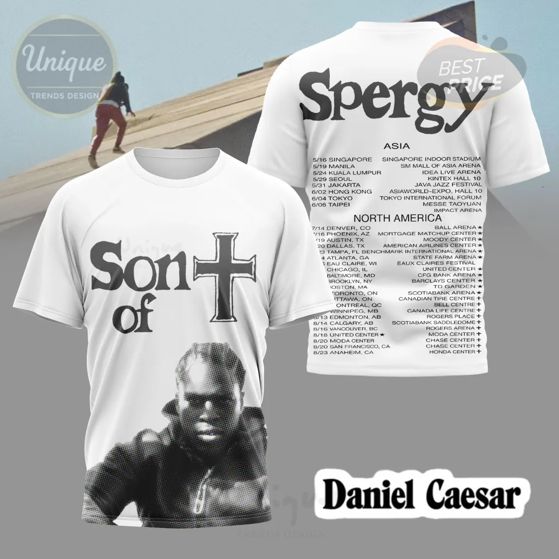 Daniel Caesar Spergy North America Tour Premium T-Shirt Daniel Caesar Spergy North America Tour Premium T-Shirt