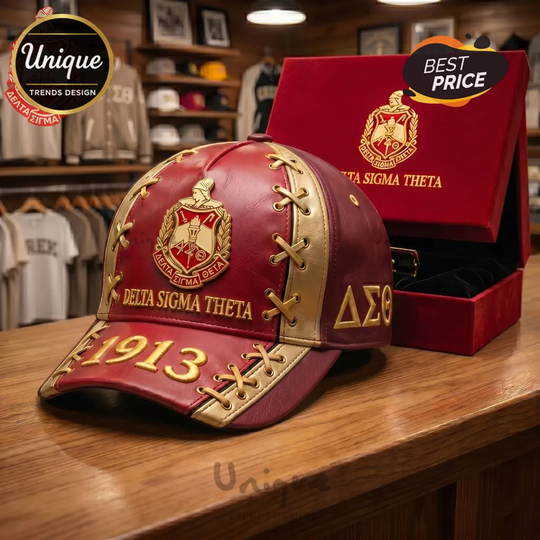 Delta Sigma Theta 1913 Commemorative Baseball Cap Delta Sigma Theta 1913 Commemorative Baseball Cap