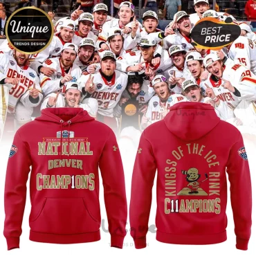 Denver Pioneers NCAA National Champions Commemorative Ice Hockey Hoodie