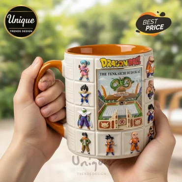 Dragon Ball Z Tenkaichi Budokai 3D Sculpted Characters Coffee Mug
