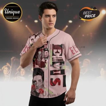 Elvis Presley The King Who Revolutionized Rock Music Baseball Jersey