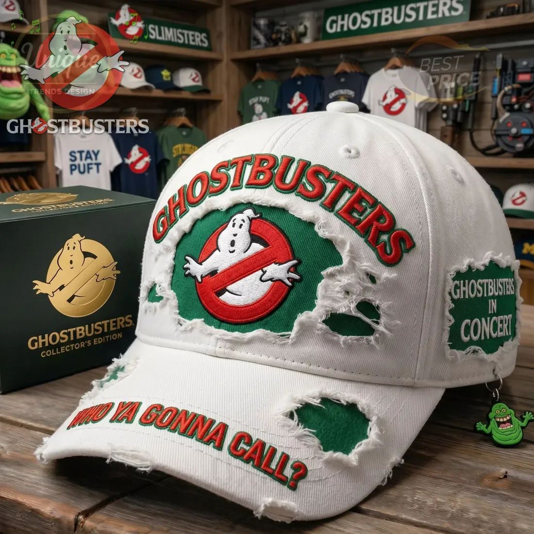 Ghostbusters Distressed Collector’s Edition “Who Ya Gonna Call?” Cap Ghostbusters Distressed Collector’s Edition “Who Ya Gonna Call?” Cap