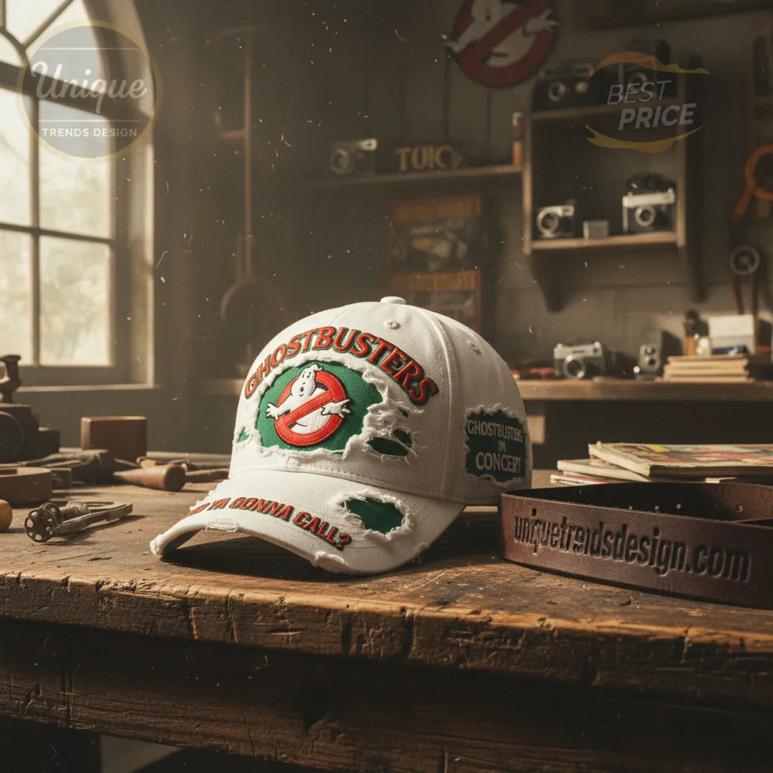 Ghostbusters Distressed Collector’s Edition “Who Ya Gonna Call?” Cap Ghostbusters Distressed Collector’s Edition “Who Ya Gonna Call?” Cap