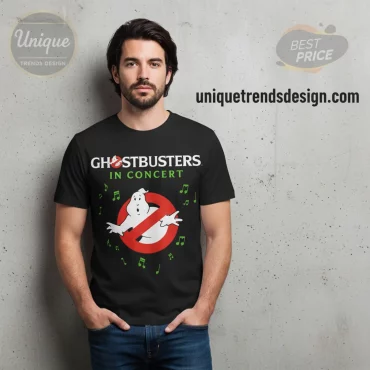 Ghostbusters In Concert Tour Dates Black T-Shirt