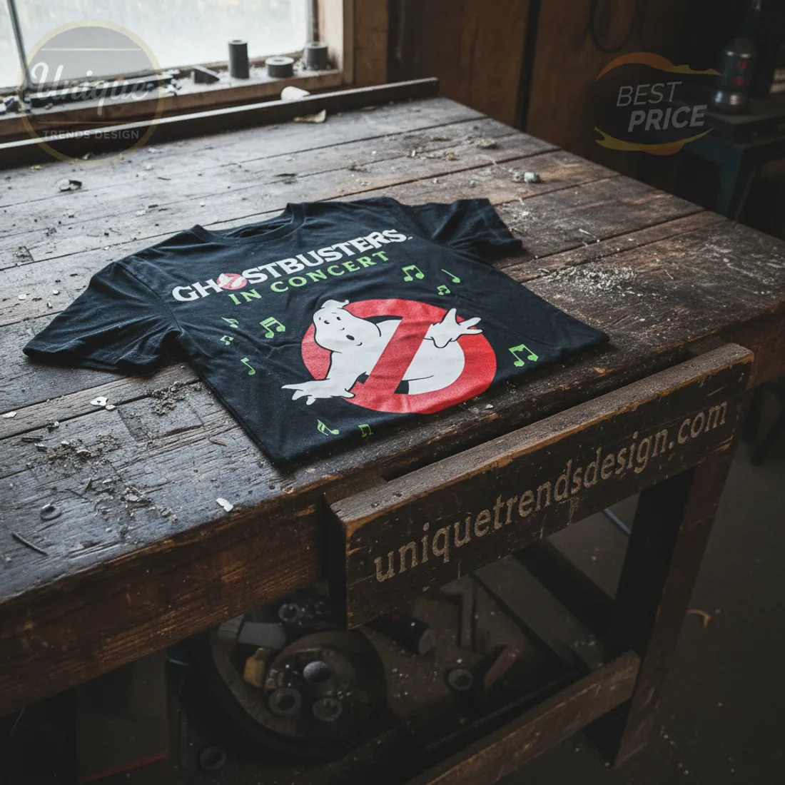 Ghostbusters In Concert Tour Dates Black T-Shirt