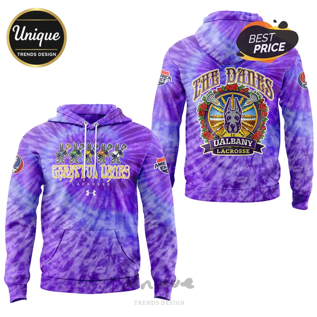 Grateful Danes UAlbany Lacrosse Grateful Dead Hoodie Grateful Danes UAlbany Lacrosse Grateful Dead Hoodie