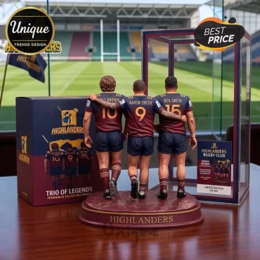 Highlanders Rugby Legends Trio Premium Limited Edition Acrylic Plaque