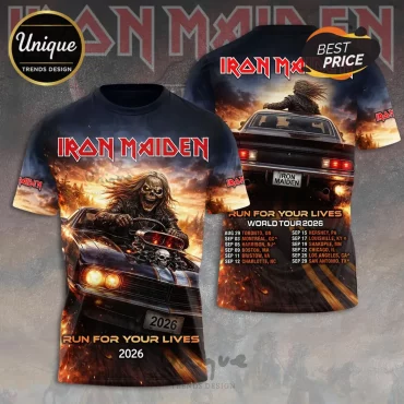 Iron Maiden 2026 World Tour Eddie Rock Hoodie