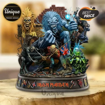 Iron Maiden Multi-Eddie Epic Heavy Metal Band Acrylic Plaque