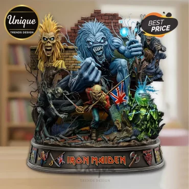 Iron Maiden Multi-Eddie Epic Heavy Metal Band Acrylic Plaque