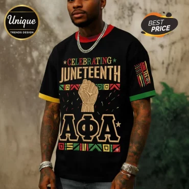 Juneteenth AΦA Celebrating Freedom Black History T-Shirt