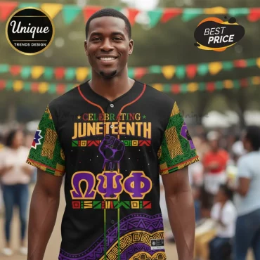 Juneteenth Freedom Day Custom African American Heritage Baseball Jersey