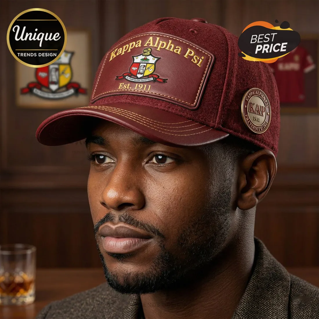 Kappa Alpha Psi KΛΨ 1911 Founders Heritage Premium Embroidered Cap Kappa Alpha Psi KΛΨ 1911 Founders Heritage Premium Embroidered Cap