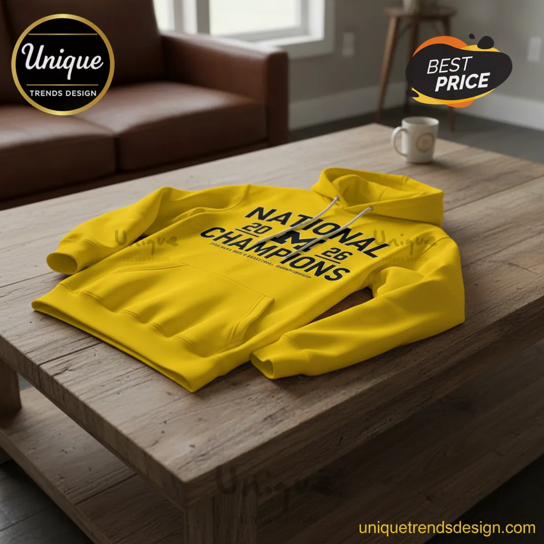 Michigan 2026 NCAA Men's Basketball National Champions Commemorative Hoodie