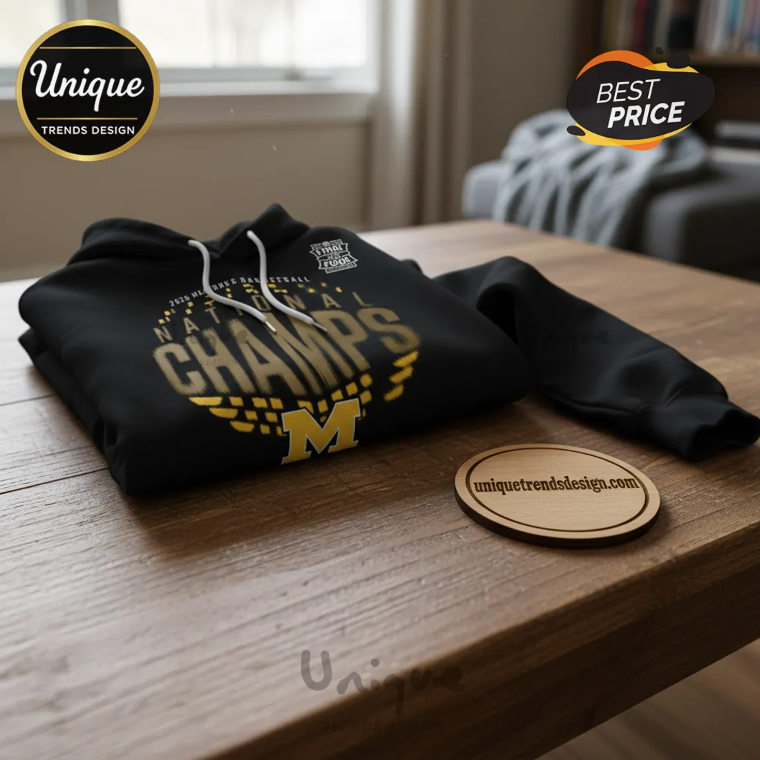 Michigan Wolverines 2026 National Champions Commemorative Team Hoodie