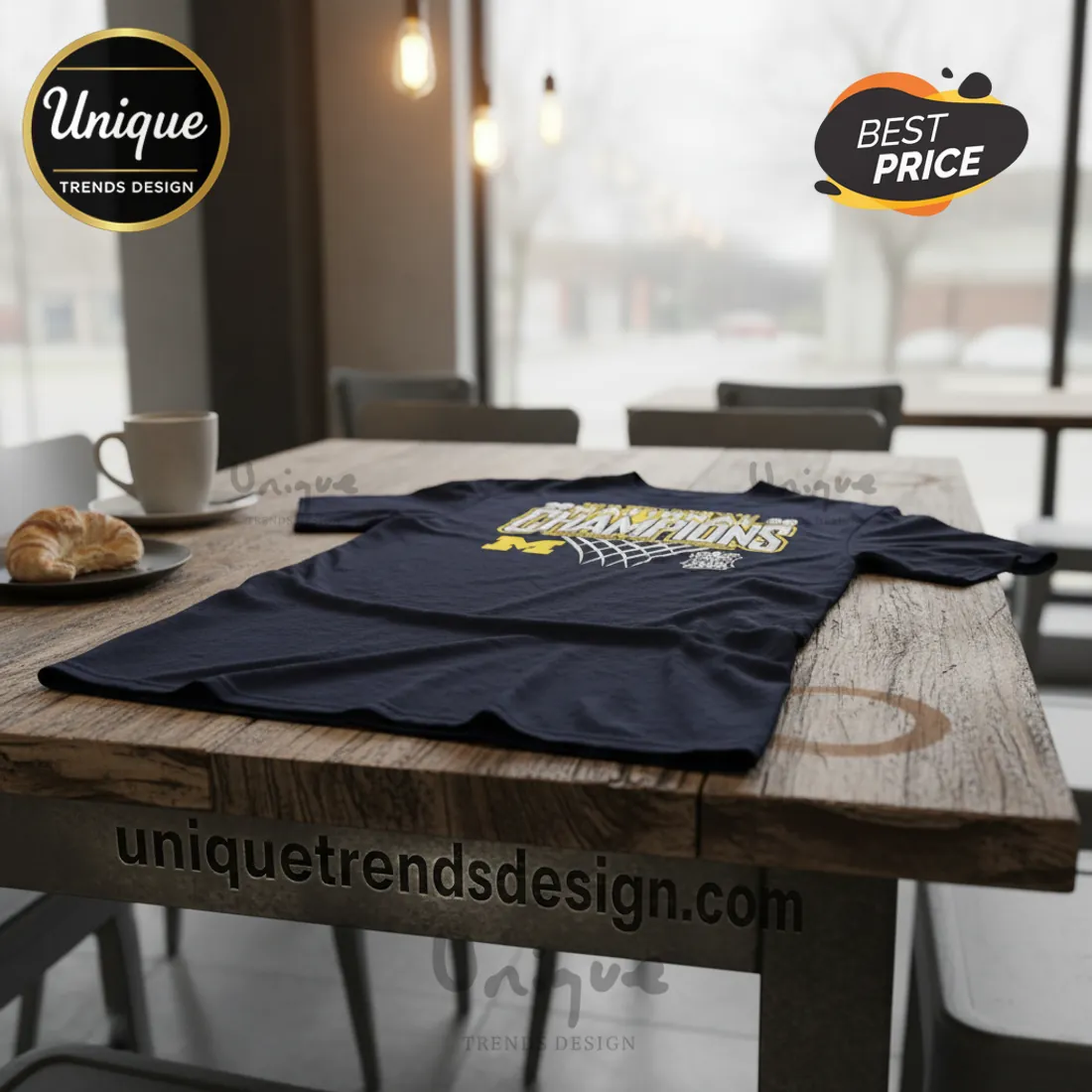 Michigan Wolverines 2026 National Champions Final Four Basketball T-Shirt