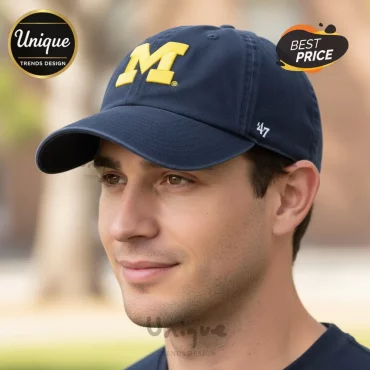 Michigan Wolverines ’47 Brand Navy Blue Premium Adjustable Baseball Cap Michigan Wolverines ’47 Brand Navy Blue Premium Adjustable Baseball Cap