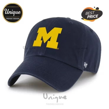Michigan Wolverines ’47 Brand Navy Blue Premium Adjustable Baseball Cap