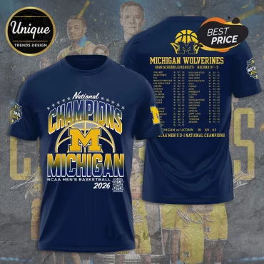 Michigan Wolverines Men’s Basketball 2026 National Champions Hoodie