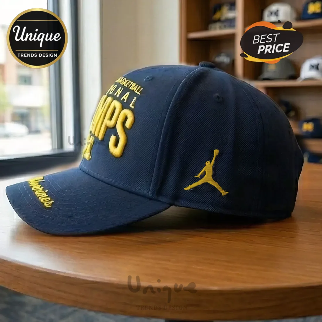 Michigan Wolverines Men’s Basketball National Champs Jordan Premium Cap Michigan Wolverines Men’s Basketball National Champs Jordan Premium Cap