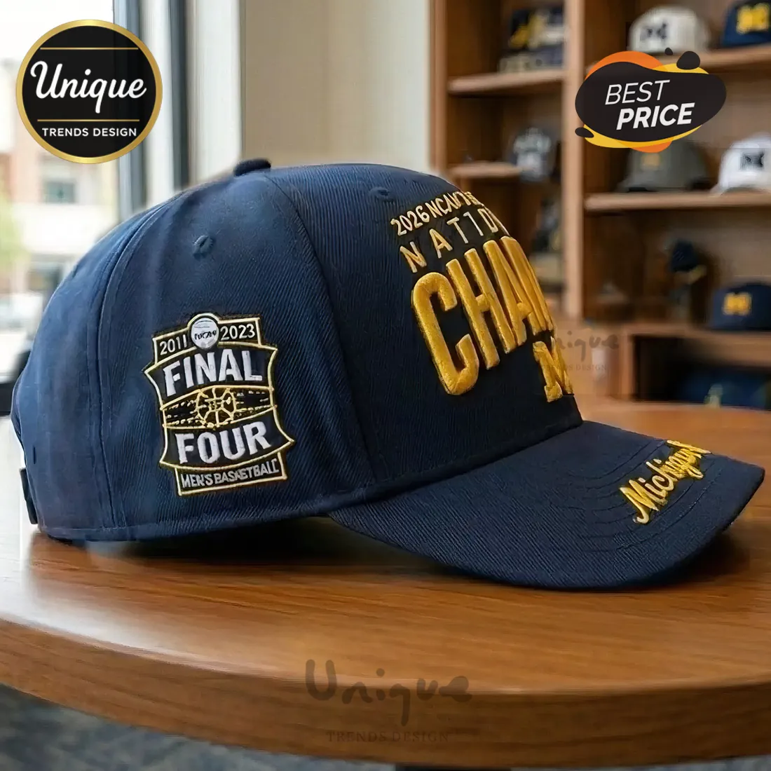 Michigan Wolverines Men’s Basketball National Champs Jordan Premium Cap Michigan Wolverines Men’s Basketball National Champs Jordan Premium Cap