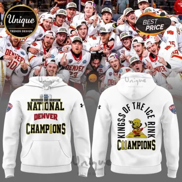 NCAA Denver Pioneers Hockey Kings Of The Ice Rink Champions Fan Hoodie