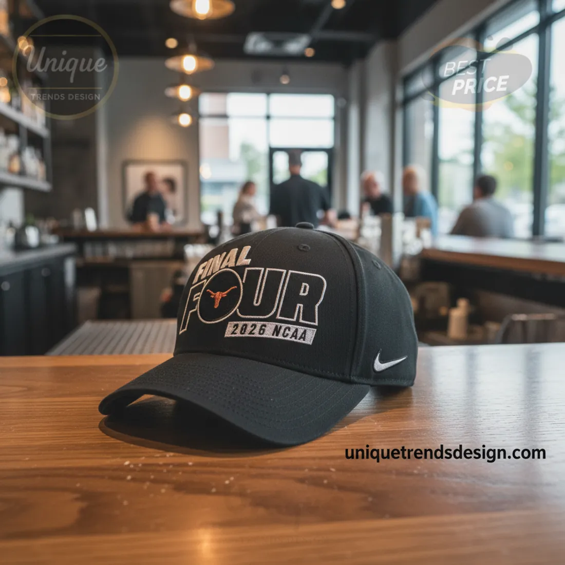 Nike 2026 NCAA Final Four Texas Longhorns Commemorative Black Baseball Cap