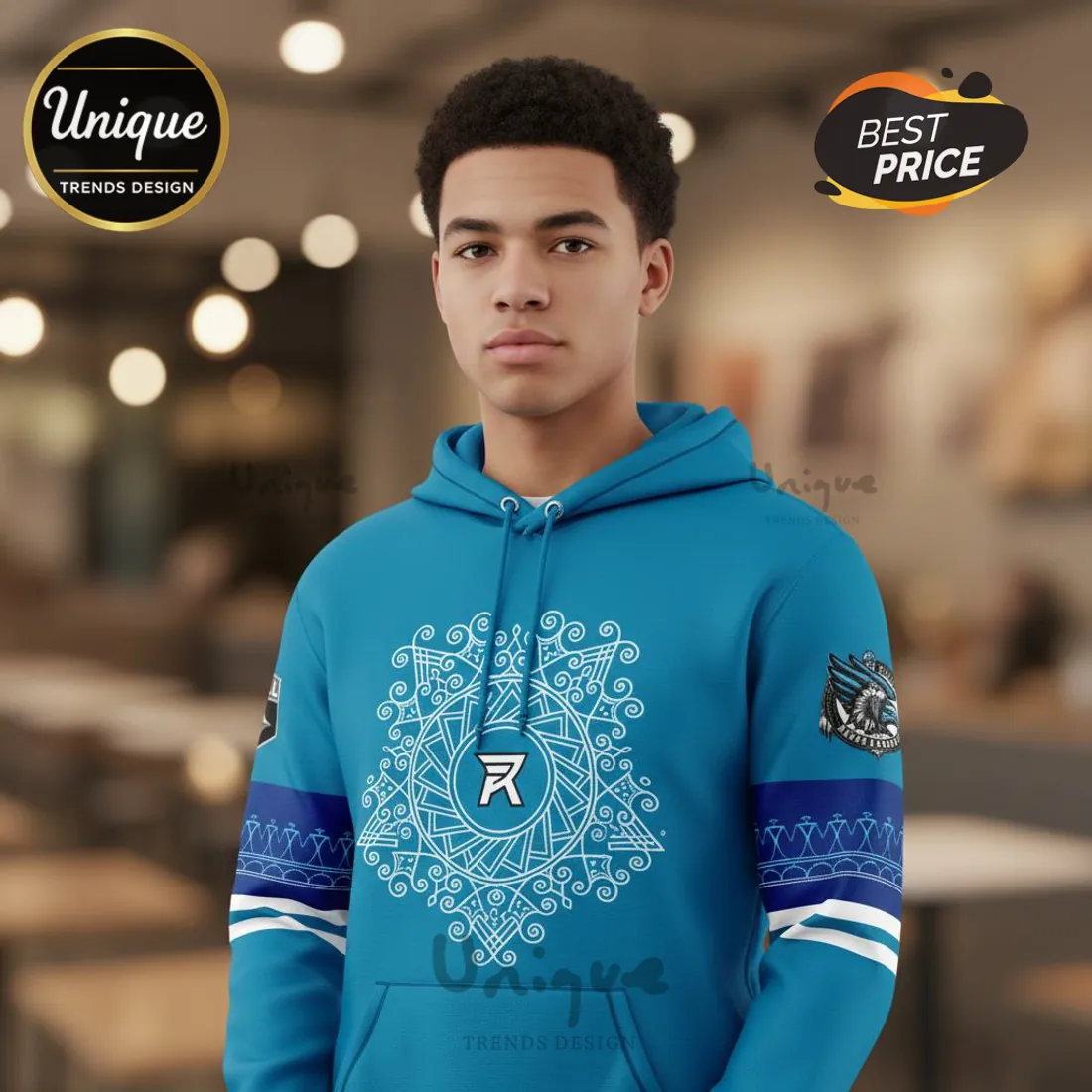 NLL Thompson Brothers Indigenous Inspired Graphic Lacrosse Hoodie NLL Thompson Brothers Indigenous Inspired Graphic Lacrosse Hoodie