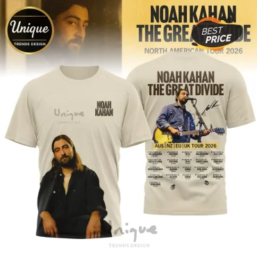 Noah Kahan The Great Divide 2026 World Tour Shirt