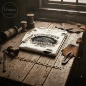 White distressed t-shirt featuring a black oval patch with a gray panther logo and red details! Text reads PENRITH PANTHERS PANTHERS EST. 1966 retro style!