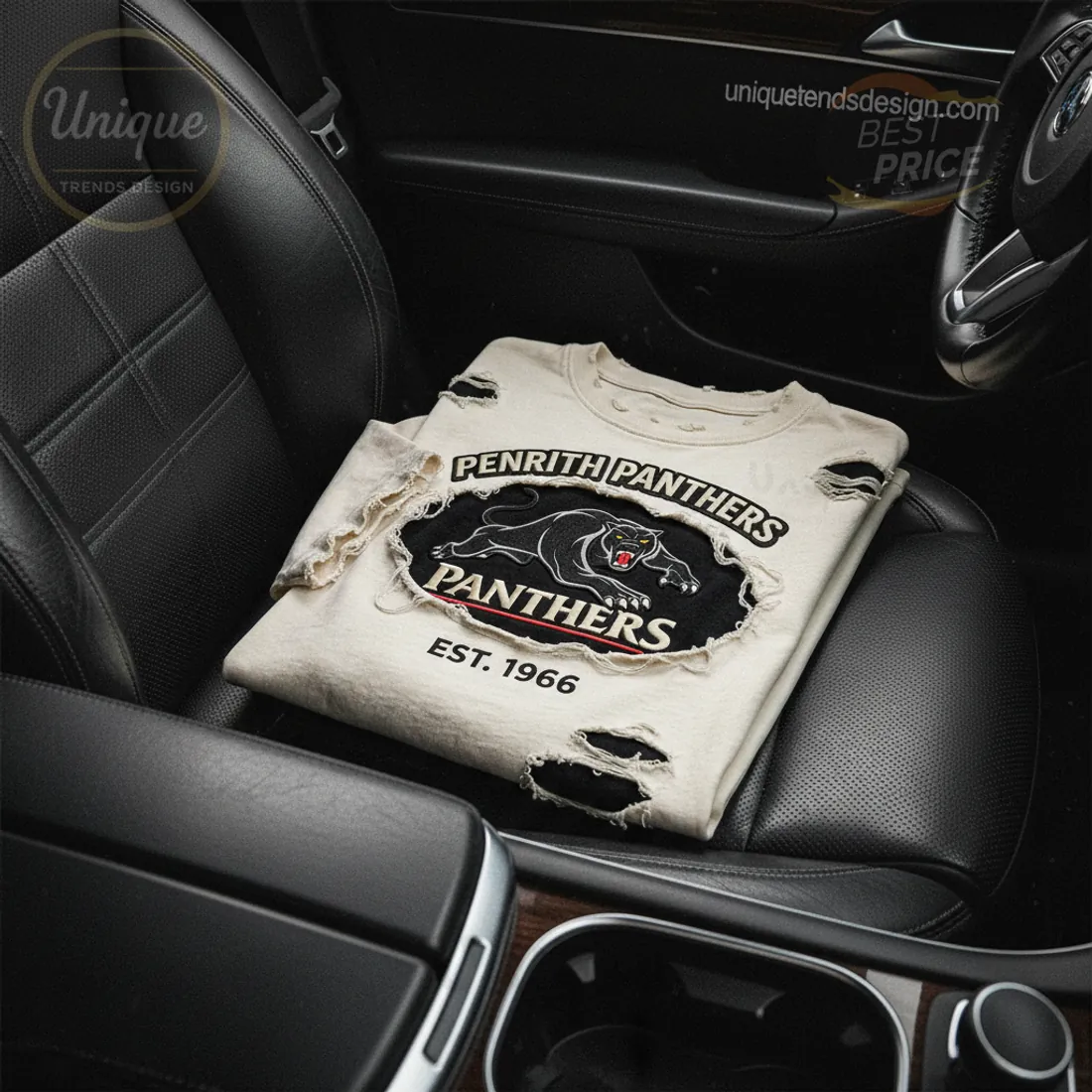 Penrith Panthers Distressed Vintage EST. 1966 T-Shirt