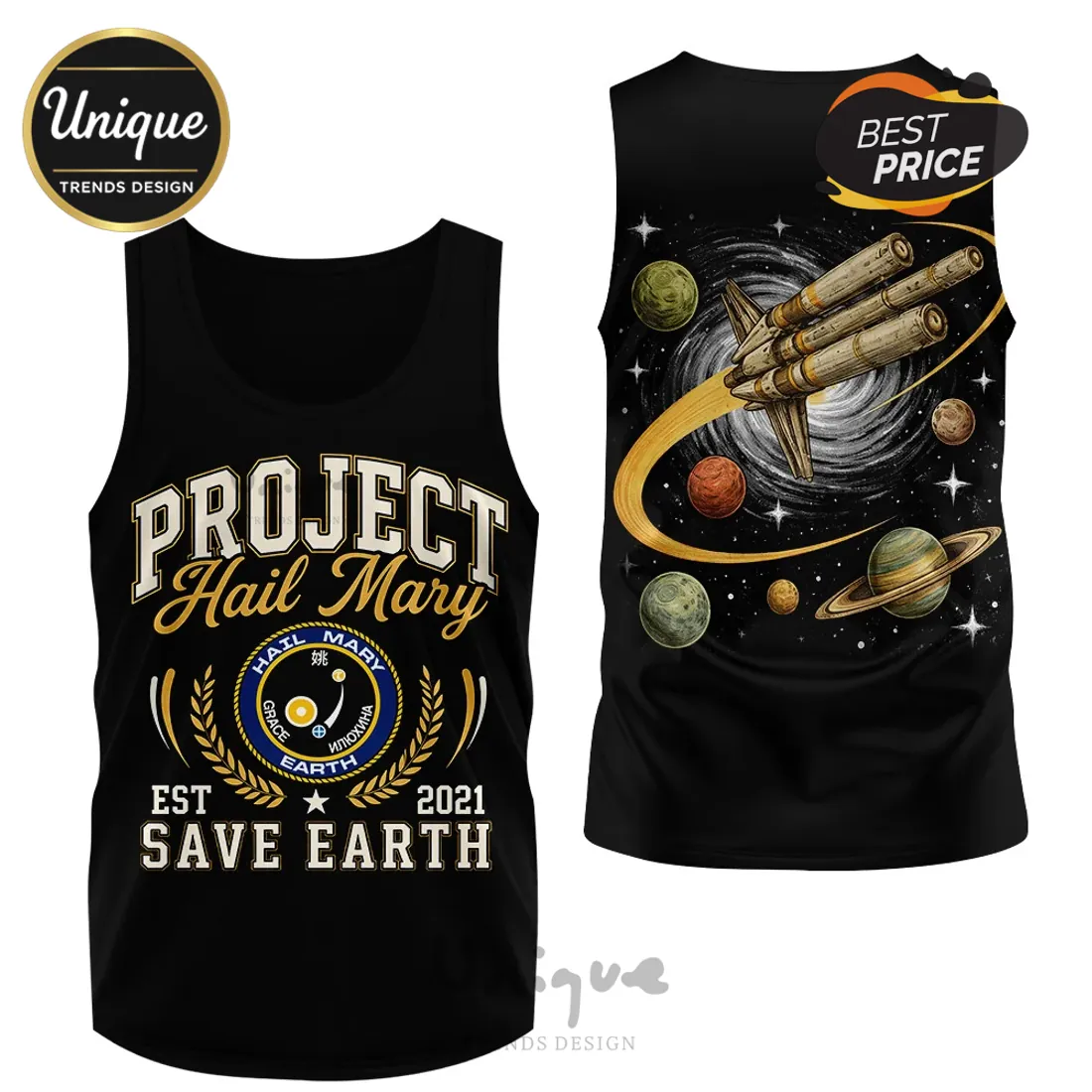 Project Hail Mary Save Earth Space Mission Graphic Premium T-Shirt Project Hail Mary Save Earth Space Mission Graphic Premium T-Shirt