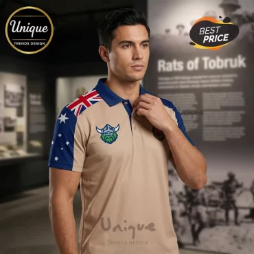 Rats of Tobruk 85th Anniversary Commemorative Australian Design Polo Shirt