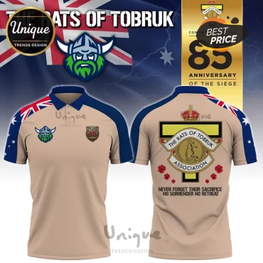 Rats of Tobruk 85th Anniversary Commemorative Australian Design Polo Shirt