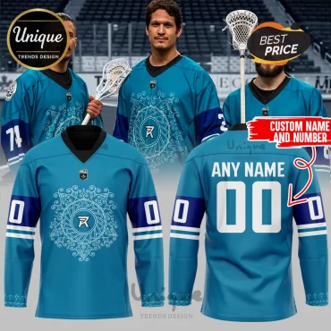 Rochester Knighthawks NLL Mandala Design Lacrosse Hockey Jersey