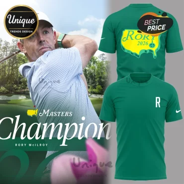 Rory McIlroy Masters Champion 2026 Commemorative Golf Fan T-Shirt