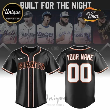San Francisco Giants MLB Custom Black Baseball Jersey