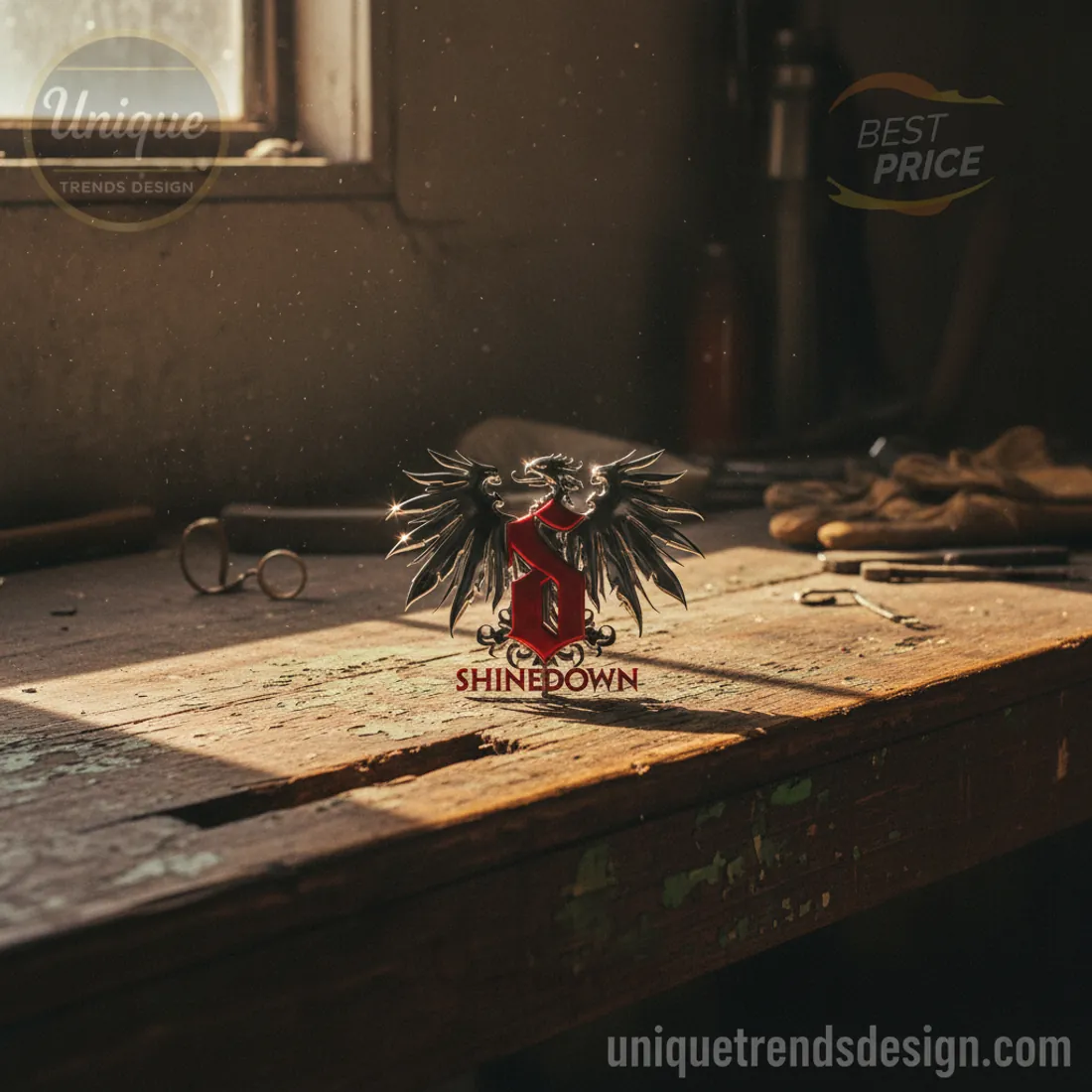 Shinedown 3D Metallic Logo Car Emblem Shinedown 3D Metallic Logo Car Emblem