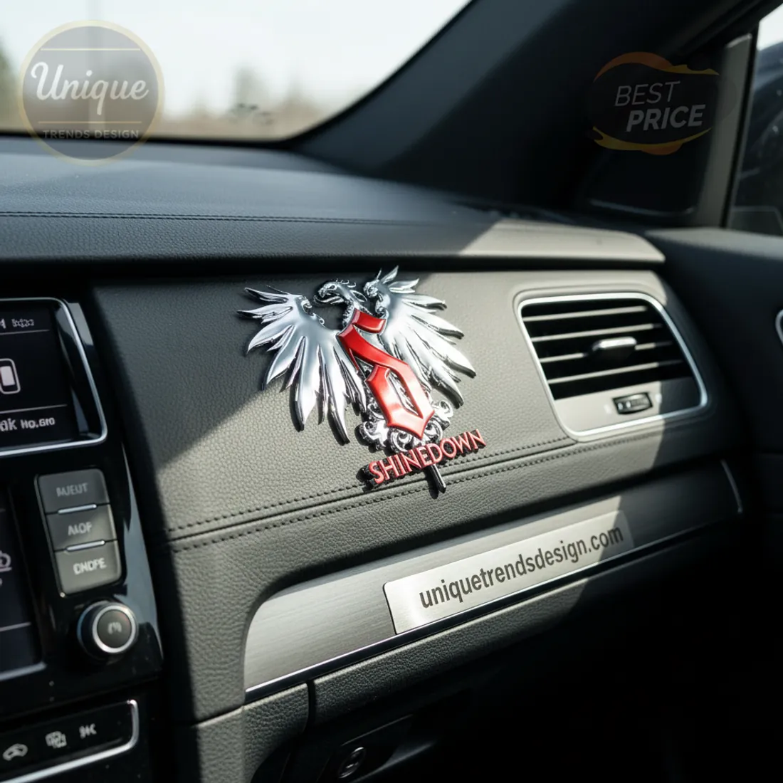 Shinedown 3D Metallic Logo Car Emblem