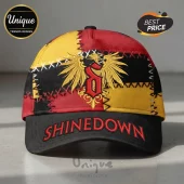 Shinedown Rock Band Patchwork Embroidered S Eagle Logo Adjustable Baseball Cap