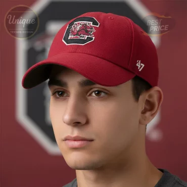 South Carolina Gamecocks ’47 Brand Embroidered Logo Red Baseball Cap