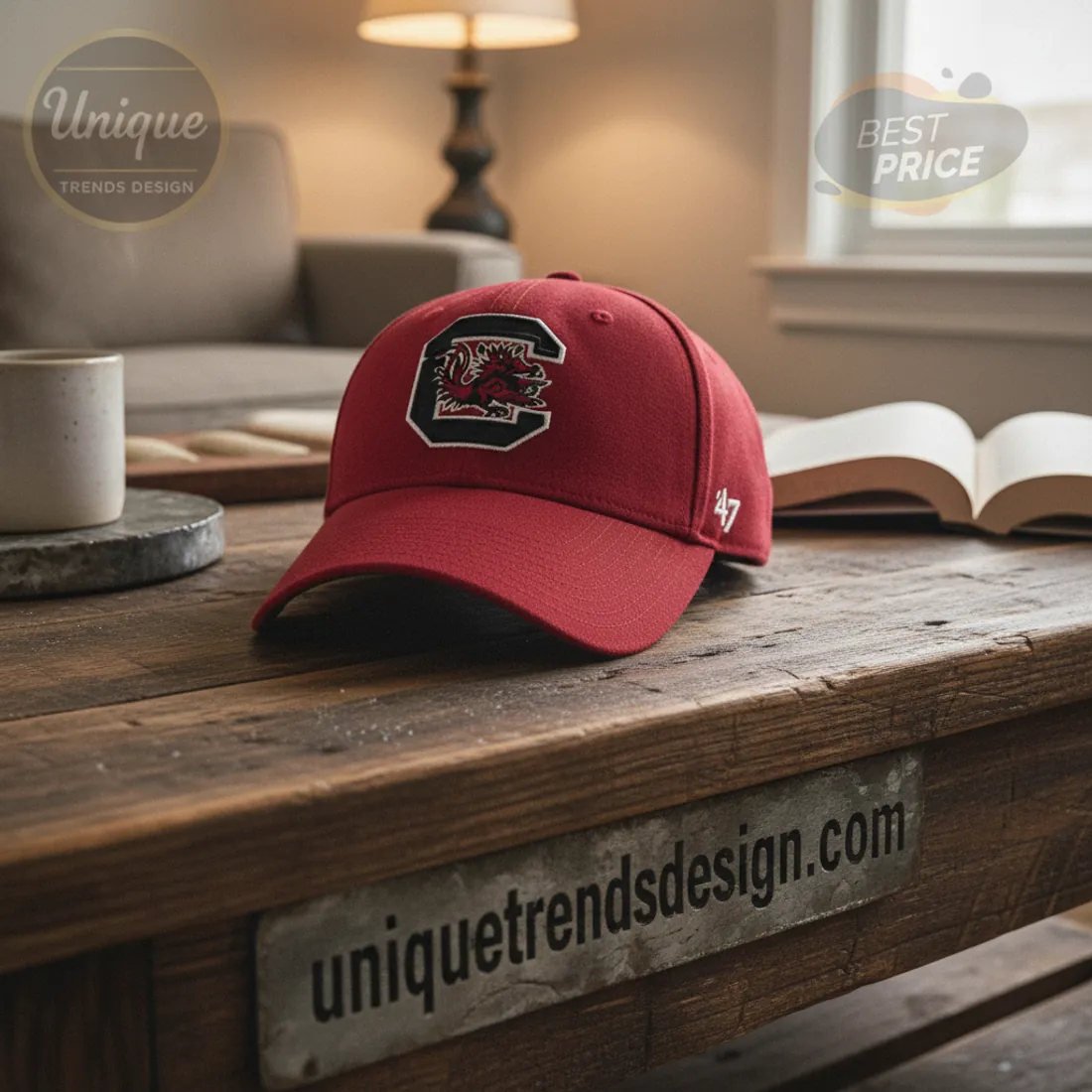 South Carolina Gamecocks '47 Brand Embroidered Logo Red Baseball Cap