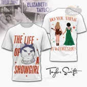 White pop culture tee with cat wearing bandana, red 