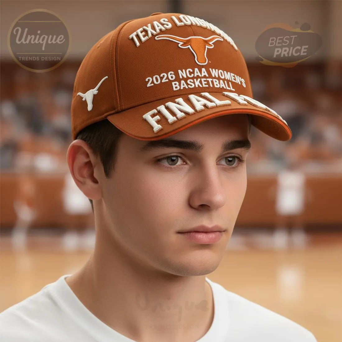 Texas Longhorns 2026 NCAA Women’s Final Four Premium Embroidered Baseball Cap Texas Longhorns 2026 NCAA Women’s Final Four Premium Embroidered Baseball Cap