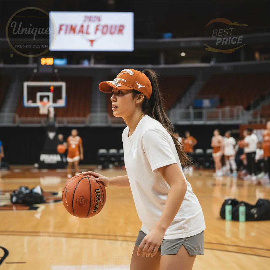 Texas Longhorns 2026 NCAA Women’s Final Four Premium Embroidered Baseball Cap Texas Longhorns 2026 NCAA Women’s Final Four Premium Embroidered Baseball Cap