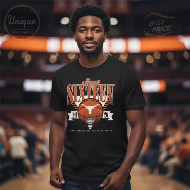 Texas Longhorns Sweet Sixteen 2026 March Madness Commemorative T-Shirt