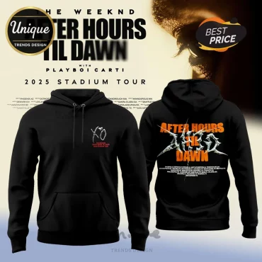 The Weeknd After Hours Til Dawn 2025 Stadium Tour Black Hoodie
