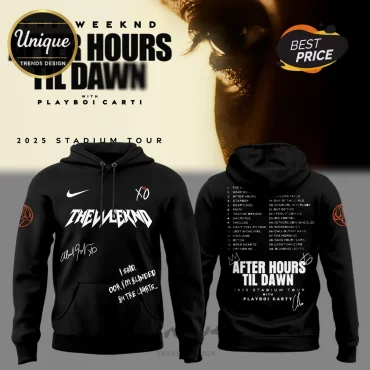 The Weeknd After Hours Til Dawn 2025 Stadium Tour Playboi Carti Hoodie